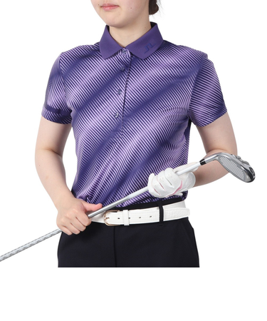 J.LINDEBERG（J.LINDEBERG）ゴルフウェア Heidi プリント ポロシャツ 072-23141-084