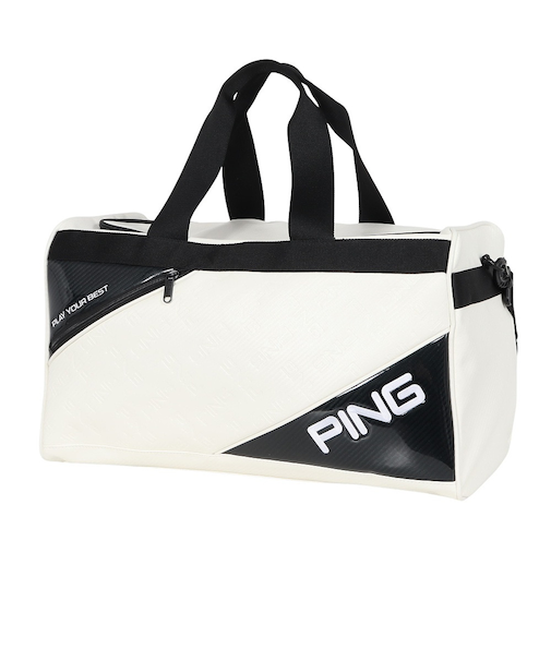 ピン（PING）ゴルフ 2WAY エンボス ボストンバッグ GB-U2516 WH 38573