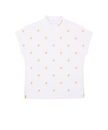 ゴルフウェア 吸水速乾 半袖 RR EBD ドルマンスリーブ モックネック BE12IN17-W