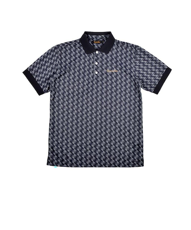 ゴルフウェア 速乾 バックGM ワイド 半袖ポロシャツ BE12PS22-M