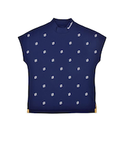 ゴルフウェア 吸水速乾 半袖 RR EBD ドルマンスリーブ モックネック BE12IN17-W