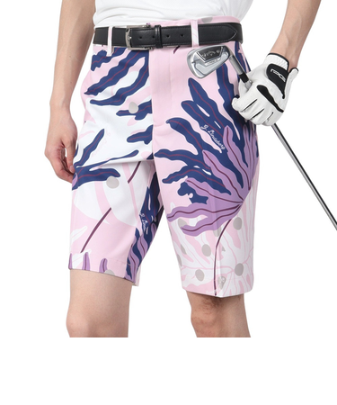 J.LINDEBERG（J.LINDEBERG）ゴルフウェア Eloy プリント ハーフパンツ 071-71242-072