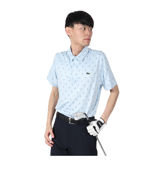 ラコステ（LACOSTE）ゴルフウェア ミニマム総柄プリント ポロシャツ DH5175-10EPI