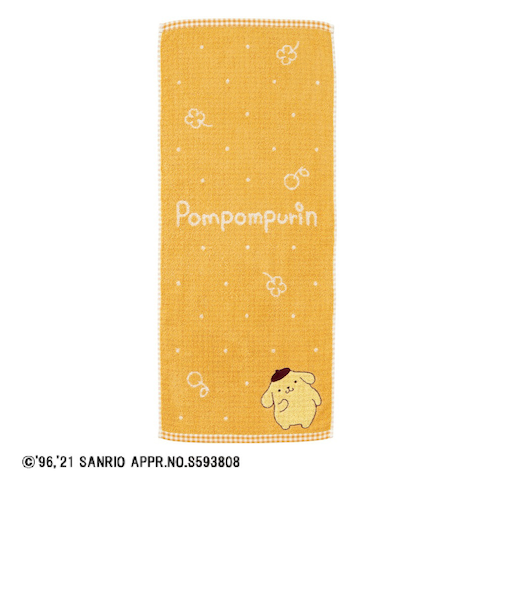 マルシン（MARUSHIN）ポムポムプリン キュートベレー フェイスタオル 3005061500 サンリオ