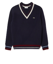 ラコステ（LACOSTE）ゴルフウェア Vネックリブニットセーター AH3133-10-QRN