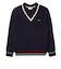 ラコステ（LACOSTE）ゴルフウェア Vネックリブニットセーター AH3133-10-QRN