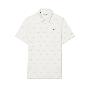ラコステ（LACOSTE）ゴルフウェア ミニマム総柄プリントゴルフポロシャツ DH5175-104KF