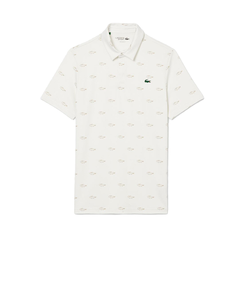 ラコステ（LACOSTE）ゴルフウェア ミニマム総柄プリントゴルフポロシャツ DH5175-104KF