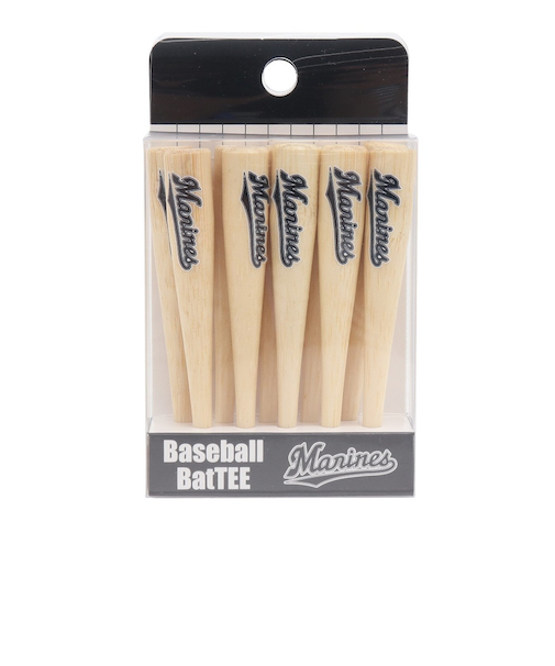 ホクシン（Hokushin）ゴルフ 千葉ロッテマリーンズ バット型ティー 10本入り 24TEE4