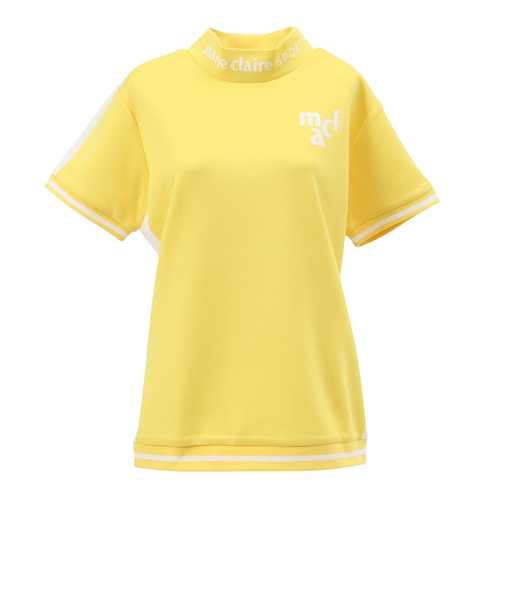 マリ・クレール スポール（marie claire sport）ゴルフ 半袖 モックネック シャツ 713618 YL