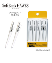 ホクシン（Hokushin）福岡ソフトバンクホークスバット型ティー 10P 24TEE6