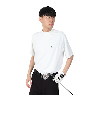 マンシング（MUNSING）ゴルフウェア ペンギン バイ マンシングウェア モックネックグラフィックシャツ MU5SHS13M WH00