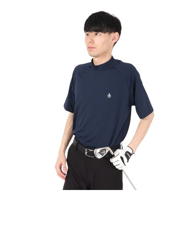 マンシング(MUNSING)ゴルフウェア ペンギン バイ マンシングウェア モックネックグラフィックシャツ MU5SHS13M NV00