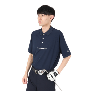 マンシング（MUNSING）ゴルフウェア ペンギン バイ マンシングウェア 60S ラグランスリーブ グラフィックポロシャツ MU5SHS10M NV00