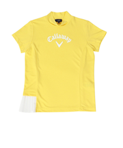キャロウェイ（CALLAWAY）ゴルフ 吸汗速乾 裏クール アイレットカノコ半袖モックネックシャツ C24134209-1060