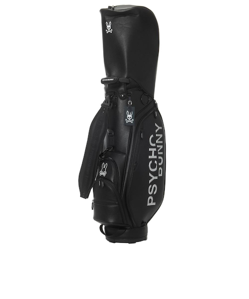 サイコバニー（Psycho Bunny）キャディバッグ カートキャディバッグ MONOTONE EDITION PBMG5FC2-BLK