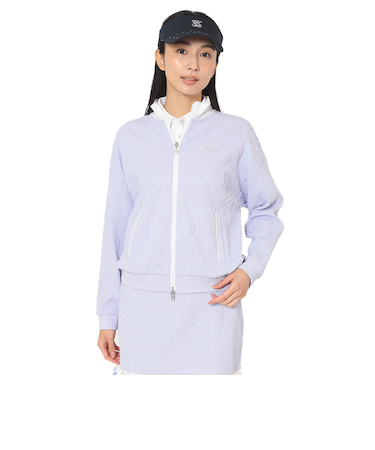 キャロウェイ（CALLAWAY）ゴルフウェア フラワージャカードフルジップスウェット C25217203-1080