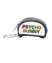 サイコバニー(Psycho Bunny)ボールポーチ LOGOART PBMG5FE1-WHT