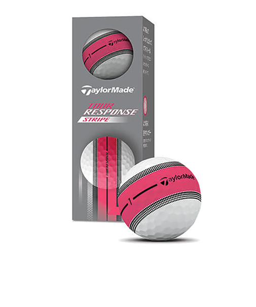 テーラーメイド（TAYLORMADE）ゴルフボール ツアーレスポンス ストライプ ピンク 25 TR Stripe PNK 3b スリーブ(3個入り)