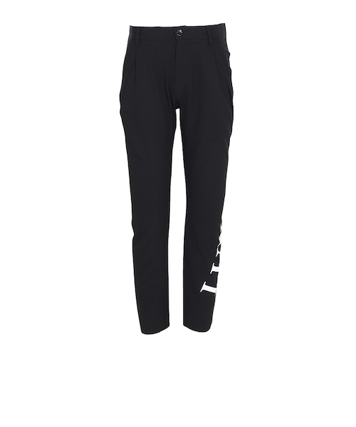 ゴルフウェア シアサッカーロングパンツ LAB-25009black