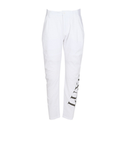 ゴルフウェア シアサッカーロングパンツ LAB-25009white