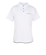 ゴルフウェア バックロゴ半袖ポロシャツ LAH-25001white