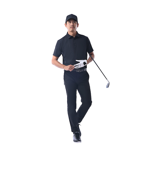 本間ゴルフ（HONMA）ゴルフウェア 吸汗速乾 半袖 ポロシャツ POLO BK