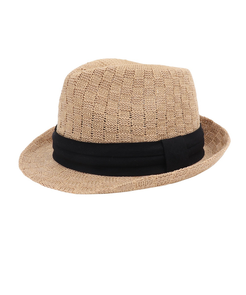 ゴルフ 帽子 チェッカーサーモ 中折れ 76-3300D ベージュ