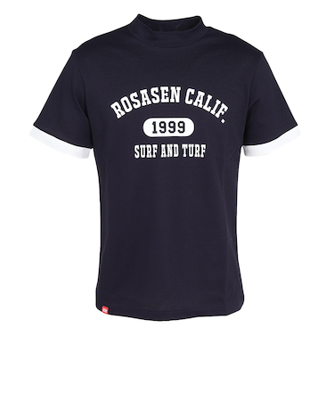 ROSASEN(ROSASEN)ゴルフウェア 吸水速乾 ストレッチ カノコインレー 半袖モックネック 044-22741-098-24AW