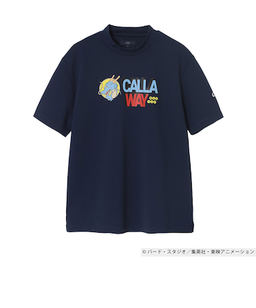 キャロウェイ（CALLAWAY）ゴルフウェア ドラゴンボール ロゴプリント 半袖 モックネック C25234154-1120