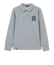 ROSASEN(ROSASEN)ゴルフウェア 鹿の子ダンボール 長袖ポロシャツ 045-24813-25AW-013