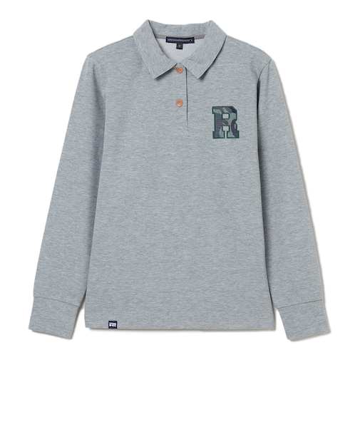 ROSASEN（ROSASEN）ゴルフウェア 鹿の子ダンボール 長袖ポロシャツ 045-24813-25AW-013