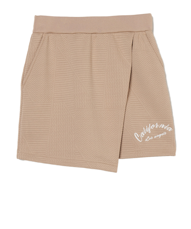 ROSASEN（ROSASEN）ゴルフウェア 膨れジャガード 巻き風 スカート 048-74841-25AW-052