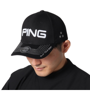 ピン(PING)ゴルフ 帽子 カラーコードカジュアルキャップ HW-N2504 BK 38524