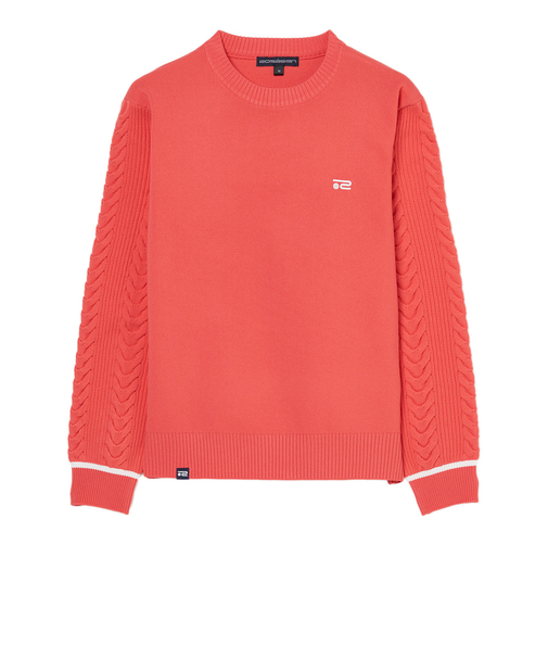 ROSASEN（ROSASEN）ゴルフウェア ケーブル編み クルーネックニット 045-14811-25AW-073