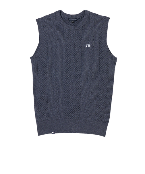 ROSASEN（ROSASEN）ゴルフウェア ケーブル編み ニットベスト 044-14872-25AW-096
