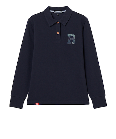 ROSASEN（ROSASEN）ゴルフウェア 鹿の子ダンボール 長袖ポロシャツ 045-24813-25AW-098