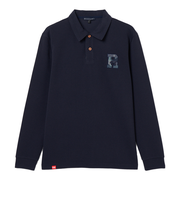 ROSASEN(ROSASEN)ゴルフウェア 鹿の子ダンボール 長袖ポロシャツ 044-24813-25AW-098