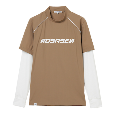 ROSASEN（ROSASEN）ゴルフウェア フェイクレイヤード ロングシャツ 047-24811-25AW-052