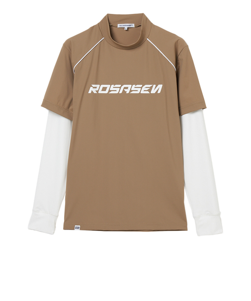 ROSASEN（ROSASEN）ゴルフウェア フェイクレイヤード ロングシャツ 047-24811-25AW-052