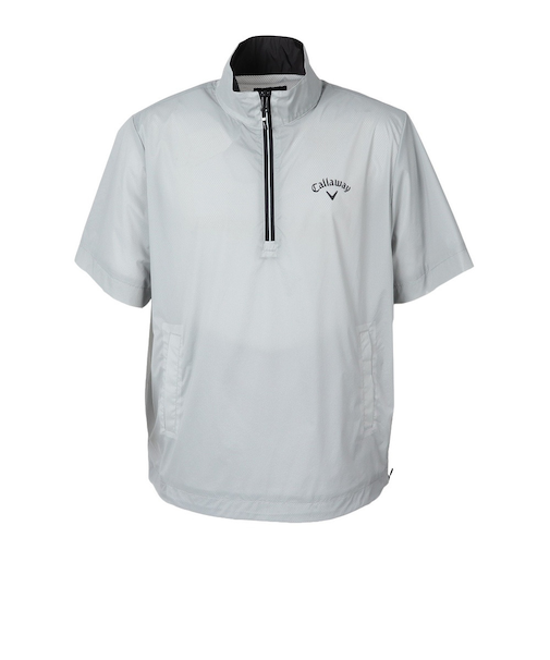 キャロウェイ(CALLAWAY)ゴルフウェア 半袖 ストレッチ ミニリップ ハーフジップブルゾン C25216100-1020