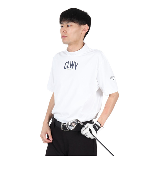 キャロウェイ（CALLAWAY）ゴルフウェア スムース半袖 モックネックシャツ C25234107-1030