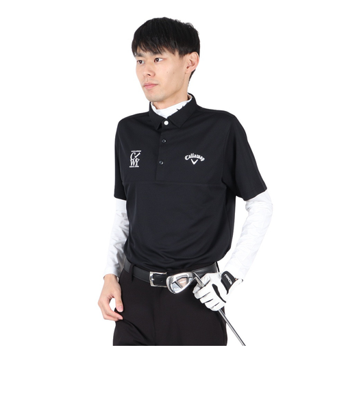 キャロウェイ（CALLAWAY）ゴルフウェア 吸汗速乾 セットシャツ インナー付き C25234108-1010