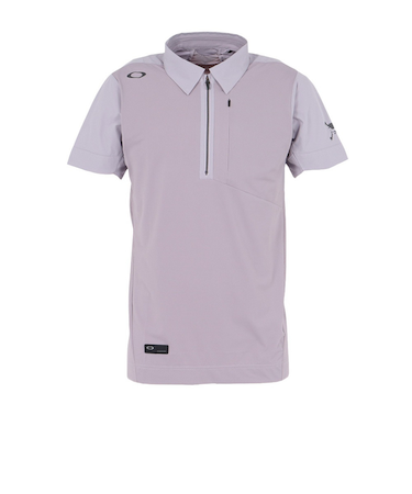 オークリー（OAKLEY）ゴルフウェア 吸汗速乾 冷感 半袖ポロシャツ スカル IDEALLY ハイブリッド ジップ FOA408144-82V