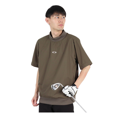 オークリー（OAKLEY）ゴルフウェア 撥水 半袖 モックネック プルオーバー 2.0 ジャケット FOA408143-83C