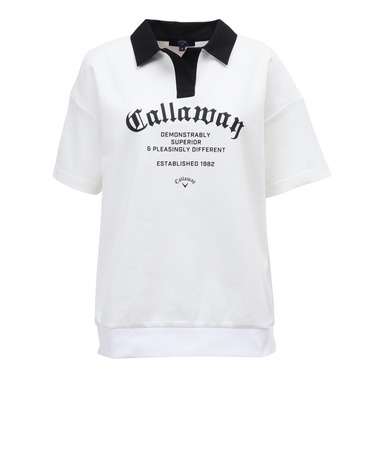 キャロウェイ（CALLAWAY）ゴルフウェア 半袖 スウェット ポロシャツ C25217201-1030