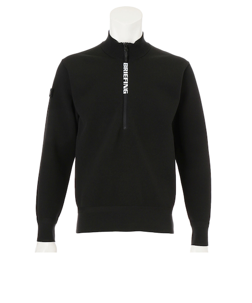 ブリーフィング(BRIEFING)ゴルフウェア 長袖 MS WR ニット ハーフジップトップ BRG253M31-010