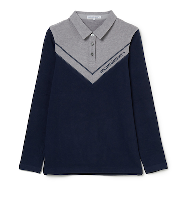 ROSASEN（ROSASEN）ゴルフウェア 切替 長袖ポロシャツ 048-24011-25AW-098