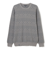 ROSASEN(ROSASEN)ゴルフウェア モールジャカード クルーネックニット 044-14011-25AW-014