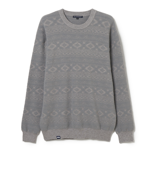 ROSASEN(ROSASEN)ゴルフウェア モールジャカード クルーネックニット 044-14011-25AW-014